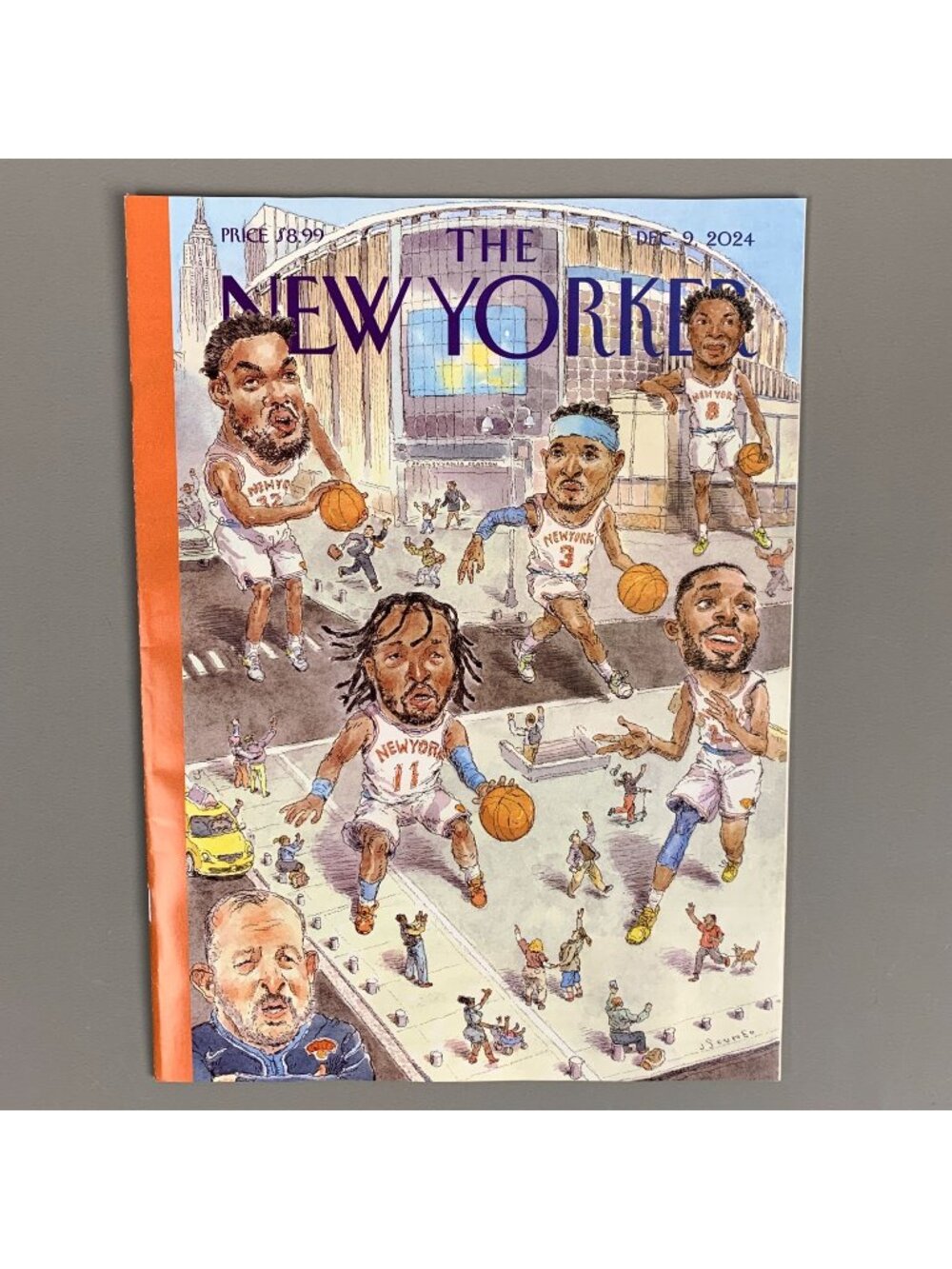 New Yorker Magazine Dec 9 2024 NY Knicks Garden Party Brunson Hart Anunoby Towns